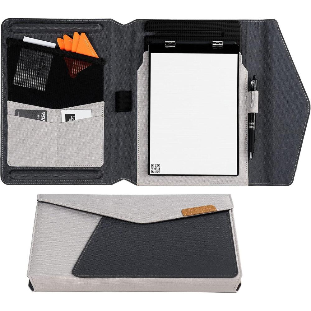 imageRocketbook Capsule Cover for Orbit Executive  100 Recyclable Cover with Pen Holder Magnetic Clasp ampamp Inner Storage  GrayGray