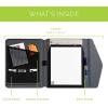Rocketbook Capsule Cover for Orbit Letter Size – 100% Recyclable Cover with Pen Holder, Magnetic Clasp & Inner Storage – Black(Gray)