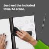 Rocketbook Core Reusable Spiral Notebook, Executive Size 6×8.8, Black – Dotted Pages, App-Connected, Erasable, Durable Cover, Ideal for School, Work, and Creative Projects(Flow State)