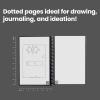 Rocketbook Core Reusable Spiral Notebook, Executive Size 6×8.8, Black – Dotted Pages, App-Connected, Erasable, Durable Cover, Ideal for School, Work, and Creative Projects(Day Dream)