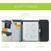 Rocketbook Flip Capsule Folio Cover – 100% Recyclable Cover with Pen Holder, Magnetic Clasp & Inner Storage – Black, Letter Size (8.5″ x 11″) (CAP-FLP-L-CGN)(Grey)