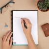 Rocketbook Smart Reusable Notebook Set – Dot-Grid Eco-Friendly Notebook with 2 Pilot Frixion Pens & 2 Microfiber Cloths Included – Atomic Red Covers, Executive (6″ x 8.8”) & Mini Size (3.5″ x 5.5″) (EVR-EM-K-CBG)(Atomic Red)
