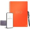 Rocketbook Core Reusable Spiral Notebook, Executive Size 6×8.8, Black – Dotted Pages, App-Connected, Erasable, Durable Cover, Ideal for School, Work, and Creative Projects(Orange)