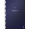 Rocketbook Fusion Reusable Undated Productivity Planner, Letter Size 8.5×11, Black – Goals, Monthly and Weekly Calendar, Daily To-do List, Lined and Dotted Notes Pages(Navy Blue)