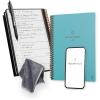 Rocketbook Fusion Reusable Undated Productivity Planner, Letter Size 8.5×11, Black – Goals, Monthly and Weekly Calendar, Daily To-do List, Lined and Dotted Notes Pages(Teal)