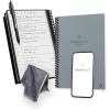 Rocketbook Fusion Reusable Undated Productivity Planner, Letter Size 8.5×11, Black – Goals, Monthly and Weekly Calendar, Daily To-do List, Lined and Dotted Notes Pages(Gray)