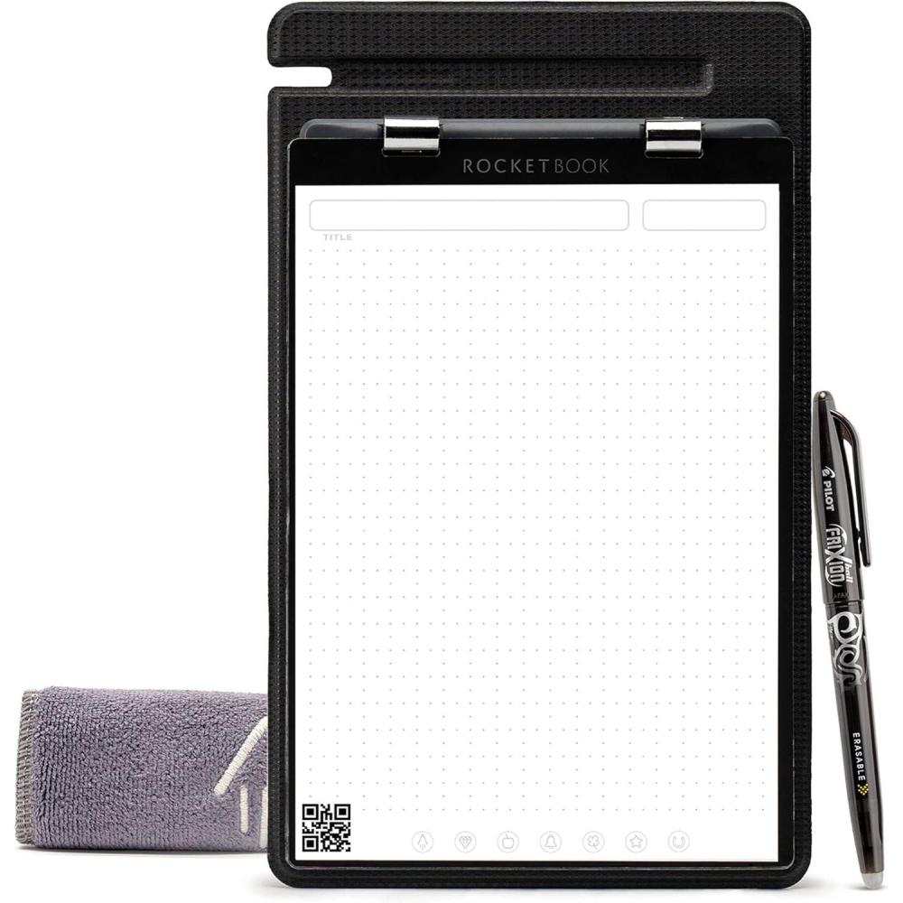 imageRocketbook Orbit Legal Pad Letter  Smart Reusable Legal Pad  Gray LinedDotGridBlack
