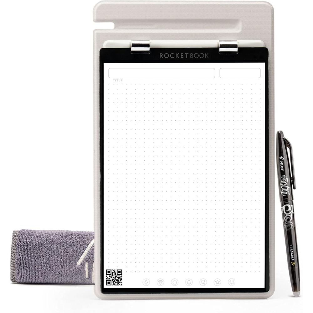 imageRocketbook Orbit Legal Pad Letter  Smart Reusable Legal Pad  Gray LinedDotGridGray
