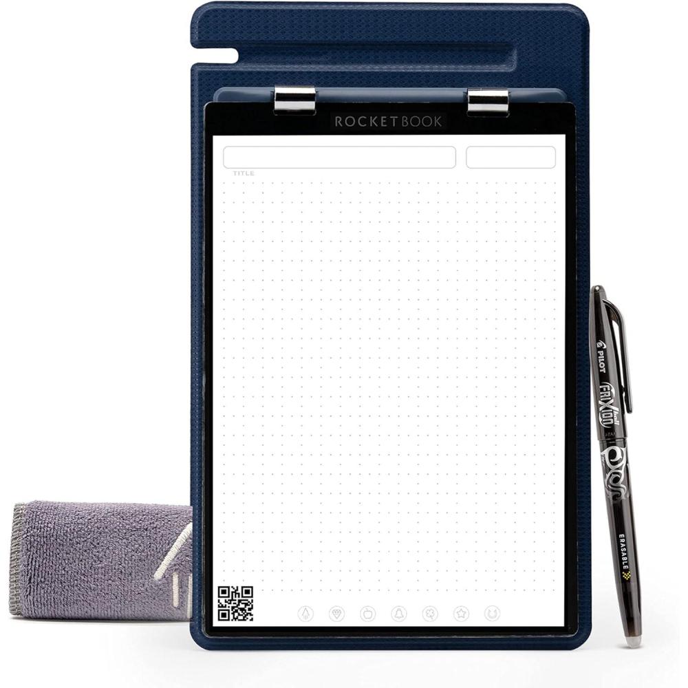 imageRocketbook Orbit Legal Pad Letter  Smart Reusable Legal Pad  Gray LinedDotGridNavy