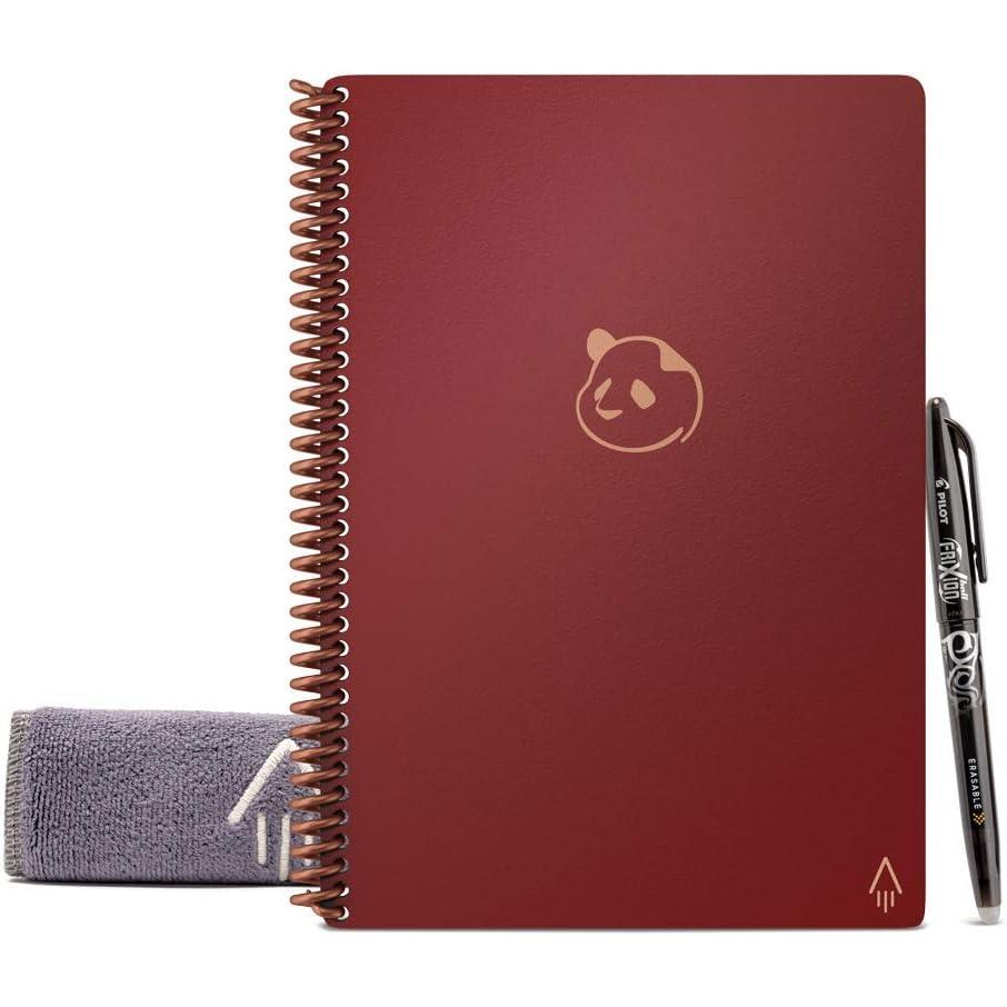 imageRocketbook Panda Planner Reusable Smart Pages Executive Size 6x88 Midnight Blue  Daily Weekly ampamp Monthly Pages AppConnected Erasable Ideal for Motivational Journaling Goal Setting ampamp Digital OrganizationScarlet