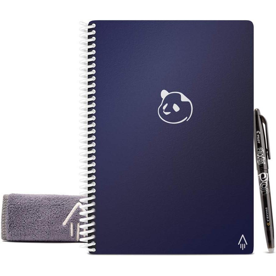imageRocketbook Panda Planner Reusable Smart Pages Executive Size 6x88 Midnight Blue  Daily Weekly ampamp Monthly Pages AppConnected Erasable Ideal for Motivational Journaling Goal Setting ampamp Digital OrganizationMidnight Blue