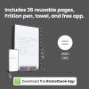 Rocketbook Core Reusable Spiral Notebook, Executive Size 6×8.8, Gray – Lined Pages, App-Connected, Erasable, Durable Cover, Ideal for School, Work, and Creative Projects(Camo)