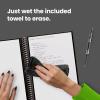 Rocketbook Core Reusable Spiral Notebook, Executive Size 6×8.8, Gray – Lined Pages, App-Connected, Erasable, Durable Cover, Ideal for School, Work, and Creative Projects(Orange)