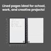 Rocketbook Core Reusable Spiral Notebook, Executive Size 6×8.8, Gray – Lined Pages, App-Connected, Erasable, Durable Cover, Ideal for School, Work, and Creative Projects(Black)