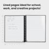 Rocketbook Core Reusable Spiral Notebook, Letter Size 8.5×11, Black – Lined Pages, App-Connected, Erasable, Durable Cover, Ideal for School, Work, and Creative Projects (Pack of 32)