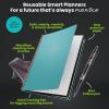 Rocketbook Flex Planner, Reusable Undated Smart, Executive Size 6×8.8 in Navy Blue – Daily, Weekly, Monthly, Annual Calendar, Tasks, Goals, Scheduling, Productivity, App Connected, Erasable, Durable Cover(Teal)