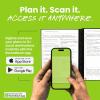 Rocketbook Flex Planner, Reusable Undated Smart, Executive Size 6×8.8 in Navy Blue – Daily, Weekly, Monthly, Annual Calendar, Tasks, Goals, Scheduling, Productivity, App Connected, Erasable, Durable Cover(Green)