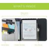Rocketbook Flip Capsule Folio Cover – 100% Recyclable Cover with Pen Holder, Magnetic Clasp & Inner Storage – Black, Executive Size (6″ x 8.8″) (CAP-FLP-E-CGN)(Grey)