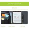 Rocketbook Flip Capsule Folio Cover – 100% Recyclable Cover with Pen Holder, Magnetic Clasp & Inner Storage – Black, Executive Size (6″ x 8.8″) (CAP-FLP-E-CGN)(Black)