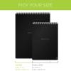 Rocketbook Flip Reusable Smart Notepad | Eco-Friendly, Digitally Connected Notebook for Ambidextrous Writers | Dotted & Lined Combo, 6” x 8.8”, 36 PG, Teal, with Pen, Cloth, and App Included(Camo)