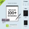 Rocketbook Flip Reusable Smart Notepad | Eco-Friendly, Digitally Connected Notebook for Ambidextrous Writers | Dotted & Lined Combo, 6” x 8.8”, 36 PG, Teal, with Pen, Cloth, and App Included(Scarlet)