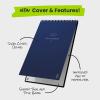 Rocketbook Flip Reusable Smart Notepad, Top Bound Notebook Executive Size 6×8.8, Navy Blue – Lined and Dotted Pages, App-Connected, Erasable, Ideal for Righties and Lefties(Navy Blue)