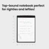 Rocketbook Flip Reusable Smart Notepad, Top Bound Notebook Executive Size 6×8.8, Navy Blue – Lined and Dotted Pages, App-Connected, Erasable, Ideal for Righties and Lefties(Gray)
