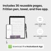 Rocketbook Flip Reusable Smart Notepad, Top Bound Notebook Executive Size 6×8.8, Navy Blue – Lined and Dotted Pages, App-Connected, Erasable, Ideal for Righties and Lefties(Navy Blue)