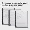 Rocketbook Fusion Reusable Undated Productivity Planner, Letter Size 8.5×11, Lilac – Goals, Monthly and Weekly Calendar, Daily To-do List, Lined and Dotted Notes Pages