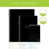 Rocketbook Holiday Bundle – 2 Smart Reusable Notebook Set with 1 Lined & 1 Dot Grid Notebook, 2 Pilot Frixion Pens & 2 Microfiber Cloths – Infinity Black Cover, Letter Size (8.5″ x 11″) (EVR-L-K-BND)(Infinity Black)