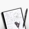 Rocketbook Holiday Bundle – 2 Smart Reusable Notebook Set with 1 Lined & 1 Dot Grid Notebook, 2 Pilot Frixion Pens & 2 Microfiber Cloths – Infinity Black Cover, Letter Size (8.5″ x 11″) (EVR-L-K-BND)(Infinity Black)