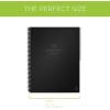 Rocketbook Multi-Subject Smart Scannable Notebook with Dividers | Lined Reusable with 1 Pilot Frixion Pen & 1 Microfiber Cloth | Green, Letter Size (8.5″ x 11″)