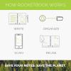 Rocketbook Multi-Subject Smart Scannable Notebook with Dividers | Lined Reusable with 1 Pilot Frixion Pen & 1 Microfiber Cloth | Green, Letter Size (8.5″ x 11″)