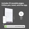 Rocketbook New Core Reusable Spiral Notebook, Letter Size 8.5×11, Black – Lined Pages, App-Connected, Erasable, Durable Cover, Ideal for School, Work, and Creative Projects(Black)