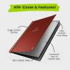 Rocketbook New Core Reusable Spiral Notebook, Letter Size 8.5×11, Black – Lined Pages, App-Connected, Erasable, Durable Cover, Ideal for School, Work, and Creative Projects(Maroon)