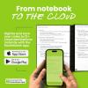 Rocketbook New Core Reusable Spiral Notebook, Letter Size 8.5×11, Black – Lined Pages, App-Connected, Erasable, Durable Cover, Ideal for School, Work, and Creative Projects(Navy Blue)