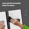Rocketbook New Core Reusable Spiral Notebook, Letter Size 8.5×11, Black – Lined Pages, App-Connected, Erasable, Durable Cover, Ideal for School, Work, and Creative Projects(Black)