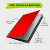 Rocketbook New Core Reusable Spiral Notebook, Letter Size 8.5×11, Black – Lined Pages, App-Connected, Erasable, Durable Cover, Ideal for School, Work, and Creative Projects(Red)