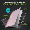 Rocketbook New Core Reusable Spiral Notebook, Letter Size 8.5×11, Black – Lined Pages, App-Connected, Erasable, Durable Cover, Ideal for School, Work, and Creative Projects(Pink)