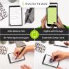 Rocketbook New Mini Reusable Smart Notepad, Pocket Size Notebook 3.5×5.5, Black – Dotted Pages, App-Connected, Erasable, Ideal for On-The-Go List Taking & Quick Notes Anywhere(Gray)