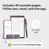 Rocketbook New Mini Reusable Smart Notepad, Pocket Size Notebook 3.5×5.5, Black – Dotted Pages, App-Connected, Erasable, Ideal for On-The-Go List Taking & Quick Notes Anywhere(Pink)