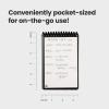 Rocketbook New Mini Reusable Smart Notepad, Pocket Size Notebook 3.5×5.5, Black – Dotted Pages, App-Connected, Erasable, Ideal for On-The-Go List Taking & Quick Notes Anywhere(Gray)