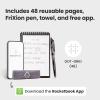 Rocketbook New Mini Reusable Smart Notepad, Pocket Size Notebook 3.5×5.5, Black – Dotted Pages, App-Connected, Erasable, Ideal for On-The-Go List Taking & Quick Notes Anywhere(Black)