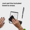 Rocketbook New Mini Reusable Smart Notepad, Pocket Size Notebook 3.5×5.5, Black – Dotted Pages, App-Connected, Erasable, Ideal for On-The-Go List Taking & Quick Notes Anywhere(Navy Blue)