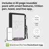 Rocketbook Pro 2.0 Reusable Professional Smart Notebook, Executive Size 7×9, Green – Lined & Dot Grid Pages, App-Connected, Erasable, Premium Cover, Ideal for Work Notes and Business Meetings(Black)