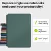 Rocketbook Pro 2.0 Reusable Professional Smart Notebook, Executive Size 7×9, Green – Lined & Dot Grid Pages, App-Connected, Erasable, Premium Cover, Ideal for Work Notes and Business Meetings(Green)