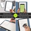 Rocketbook Pro 2.0 Reusable Professional Smart Notebook, Executive Size 7×9, Green – Lined & Dot Grid Pages, App-Connected, Erasable, Premium Cover, Ideal for Work Notes and Business Meetings(Steel Blue)