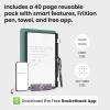 Rocketbook Pro 2.0 Reusable Professional Smart Notebook, Executive Size 7×9, Green – Lined & Dot Grid Pages, App-Connected, Erasable, Premium Cover, Ideal for Work Notes and Business Meetings(Green)