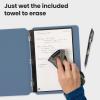 Rocketbook Pro 2.0 Reusable Professional Smart Notebook, Executive Size 7×9, Green – Lined & Dot Grid Pages, App-Connected, Erasable, Premium Cover, Ideal for Work Notes and Business Meetings(Steel Blue)