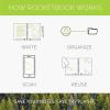 Rocketbook Pro Page Combo Pack – Dot Grid and Lined | Scannable Pro Notebook Paper – Write, Scan, Erase, Reuse | 20 Sheets | Letter Size: 8.5 in x 11 in(Letter)